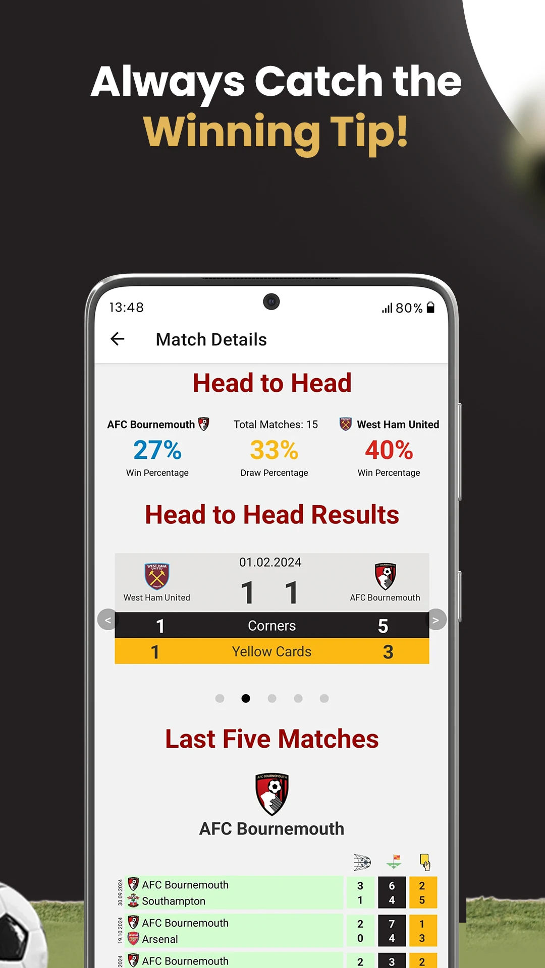 XpertStats - Soccer Stats screenshot